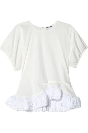 Molly Goddard Playera con ribete de volantes