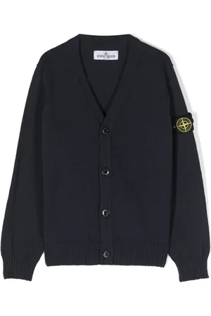 Stone Island Cárdigan con cuello en V y motivo Compass