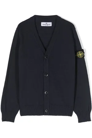 Stone Island Cárdigan con cuello en V y motivo Compass