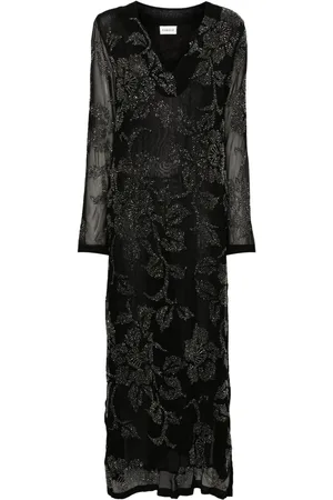 P.A.R.O.S.H. Vestido largo con detalle de mostacillas
