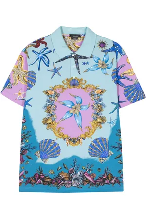 VERSACE Playera tipo polo Les Tresors de la Mer