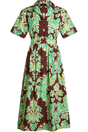Etro Vestido camisero con estampado Venus
