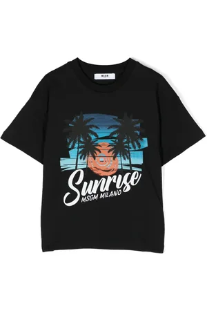 Msgm Playera con eslogan estampado