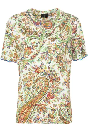 Etro Playera con estampado de cachemira