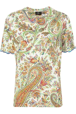 Etro Playera con estampado de cachemira