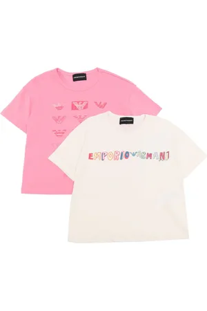 Emporio Armani Pack de dos playeras con logo estampado