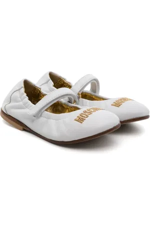 Moschino Flats con logo bordado