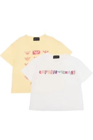 Emporio Armani Pack de dos playeras con logo estampado