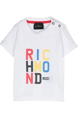 John Richmond Playera con logo estampado