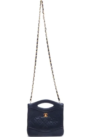 CHANEL Bolsa con capitonado de rombos 1990-1991