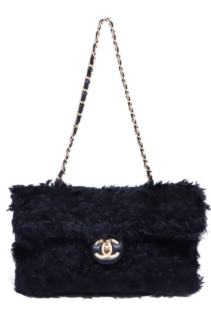CHANEL Bolsa de hombro de pelo artificial 2017