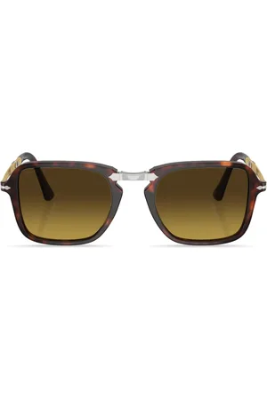 Persol Lentes de sol con armazón cuadrada estilo carey
