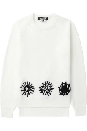 Comme des Garçons Suéter en jacquard con cuello redondo