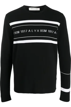 1017 ALYX 9SM Suéter a rayas con logo en contraste
