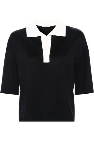 Moncler Playera tipo polo con parche del logo