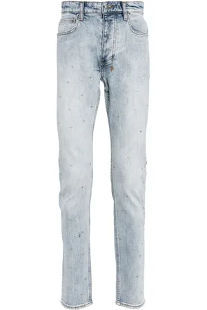 KSUBI Jeans rectos con efecto lavado