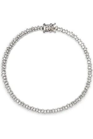 Suzanne Kalan Pulsera tennis en oro blanco de 18kt con diamantes
