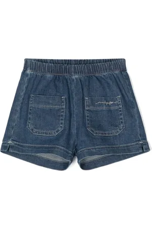 Il gufo Shorts de mezclilla con logo bordado