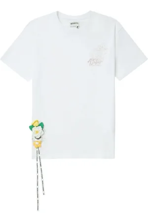 Musium Div. Playera con aplique floral