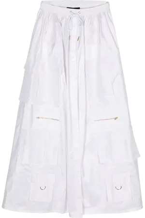 Cynthia Rowley Falda cargo de seda