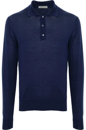 corneliani Playera tipo polo de tejido fino
