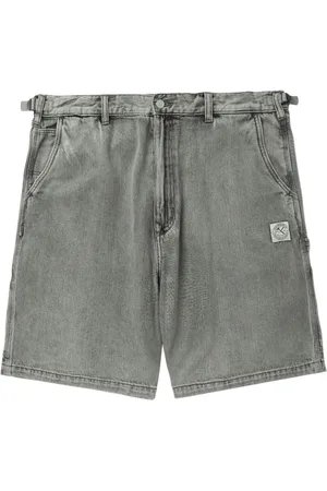 Izzue Shorts de mezclilla con parche del logo