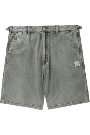 Izzue Shorts de mezclilla con parche del logo