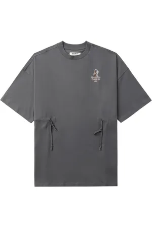 Musium Div. Playera bordada con cordones en la pretina