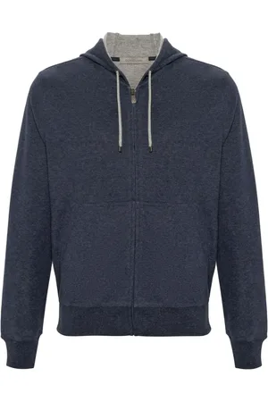 corneliani Hoodie con efecto cepillado
