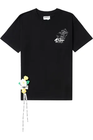 Musium Div. Playera con aplique floral