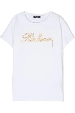 Balmain Playera con logo bordado