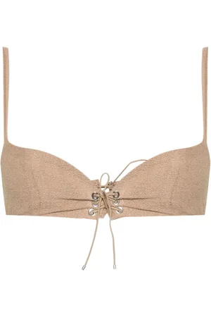 Ludovic De Saint Sernin Top estilo brasier con agujetas