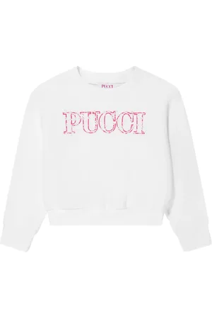 PUCCI Junior Sudadera con logo bordado