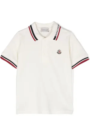 Moncler Playera tipo polo con parche del logo
