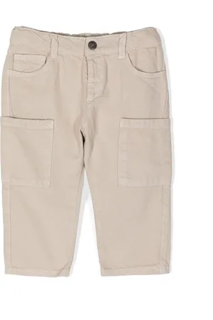 Emporio Armani Pantalones chinos con parche del logo