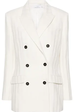 IRO Blazer con doble botonadura y motivo de rayas