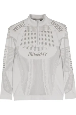 MISBHV Top deportivo con logo en jacquard