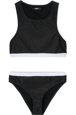 Balmain Bikini con logo estampado