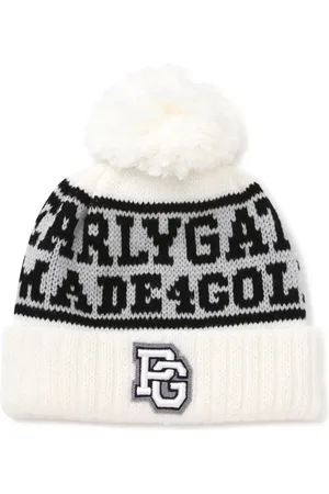 PEARLY GATES Gorro tejido en intarsia con detalle de pompón