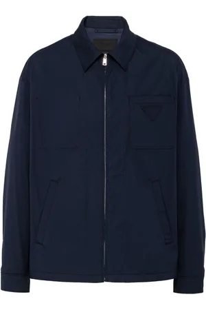 Prada Chamarra con parche del logo