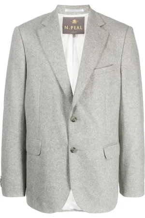 N.PEAL Blazer con efecto melange y botones