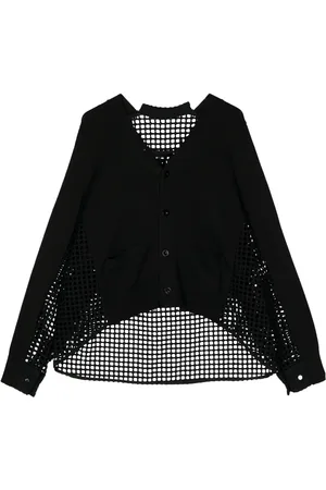 SACAI Cárdigan de tejido flojo con cuello en V