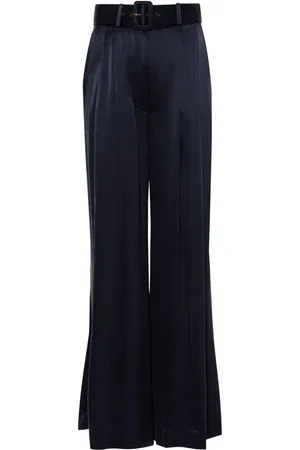 ZIMMERMANN Pantalones palazzo de seda Tuck