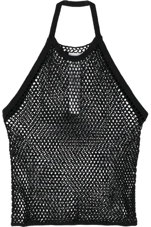 DOUBLET Top de malla con cuello halter