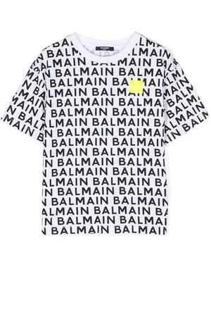 Balmain Playera con logo estampado