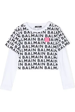 Balmain Playera con logo estampado