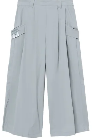 Musium Div. Pantalones palazzo con aplique del logo
