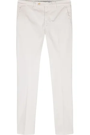 LUIGI BORRELLI NAPOLI Pantalones chinos con tiro medio
