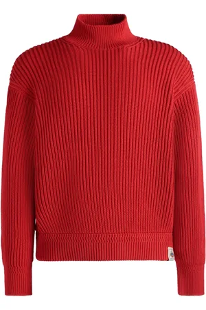 Bally Suéter tejido de canalé con cuello de tortuga