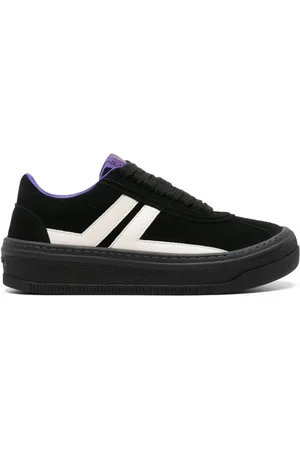 Lanvin Tenis de gamuza con paneles de x Future